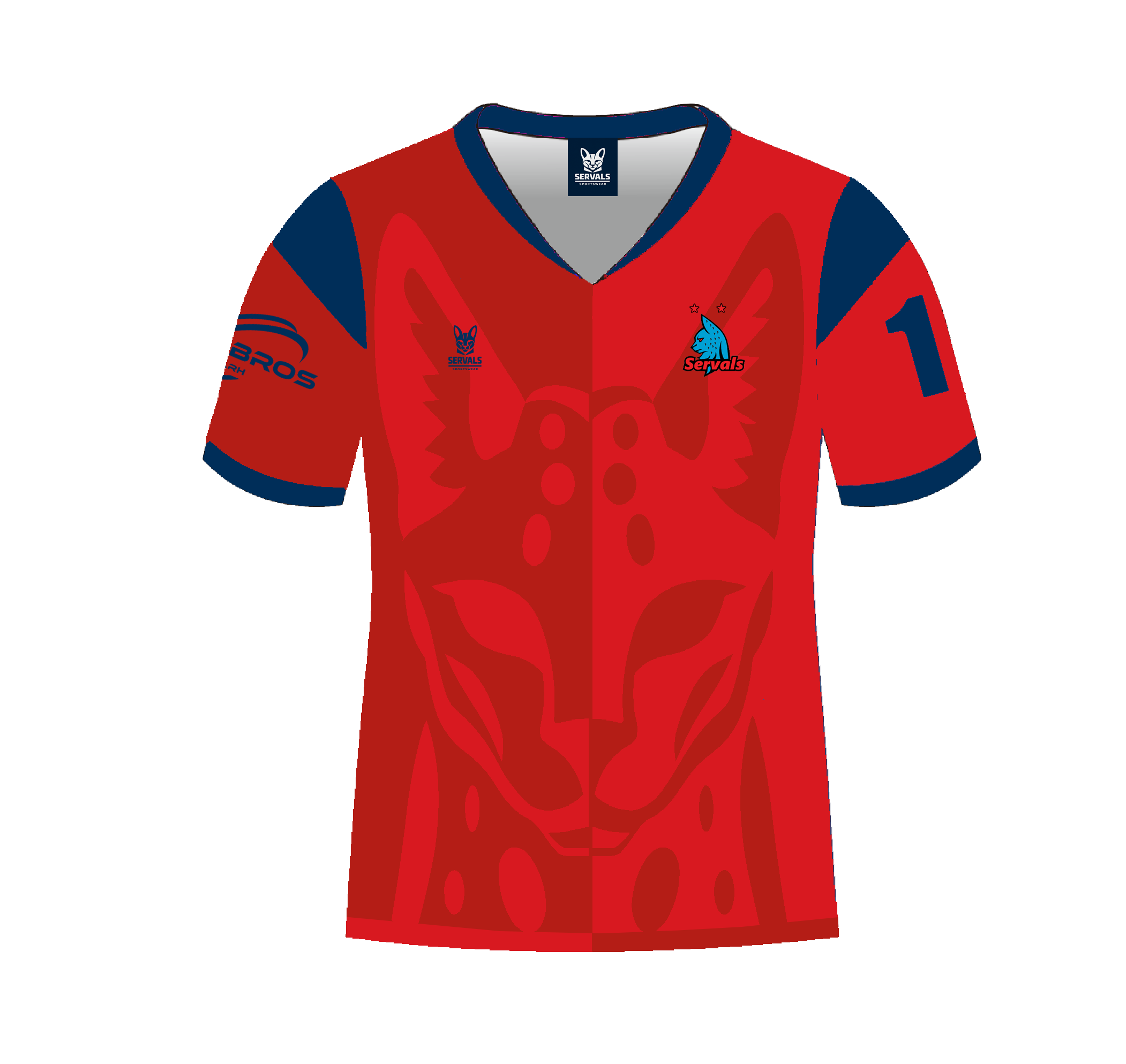 Maillots Servals XV - exterieur